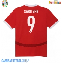 Camisa de time de futebol Áustria Marcel Sabitzer #9 Replicas 1º Equipamento Feminina Europeu 2024 Manga Curta